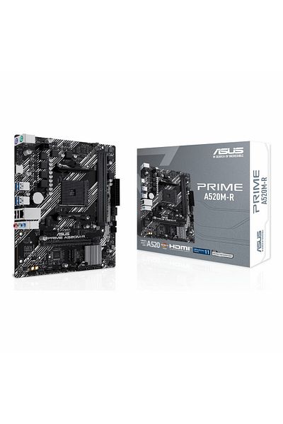 ASUS اللوحة الأم Prime A520M-R DDR4 (5100 ميجا هرتز) OC M.2 HDMI PCIe 3.0 AM4 mATX
