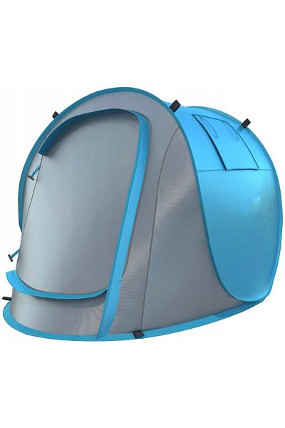 SERSIMO Cort plaja si picnic Sersimo, protectie UV, 210x130x90 cm, albastru gri