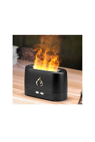 EN SİGA Ultrasonic Hava Nemlendirici Buhar Makinesi Alev Efektli 3D Aroma Dif...
