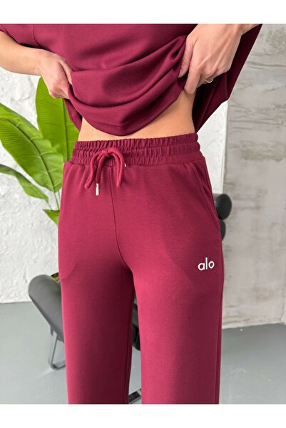 Elif Özbey Butik Plum Print Detailed Short Sleeve Suit