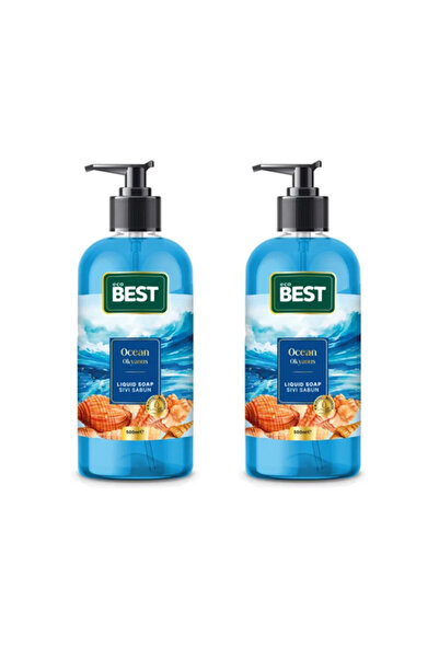 ECOBEST صابون سائل برائحة المحيط 500 مل (عبوة من قطعتين)