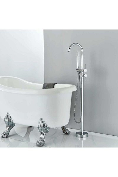 CasaVie Baterie Freestanding Cu Cadru Rotund Si Rotire 360 Grade, Cod 1161