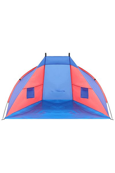SERSIMO Beach tent for 2 people, with UV protection and insulating floor, 200x120x120 cm, blue and pink