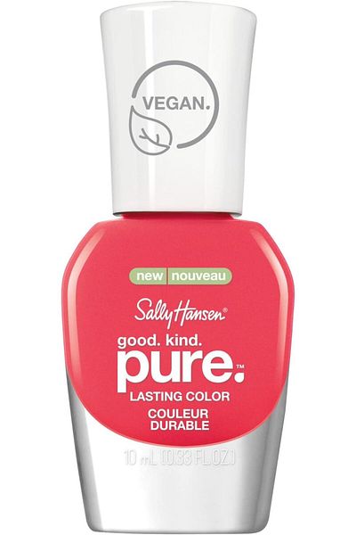 Sally Hansen طلاء أظافر نباتي نقي من جود كايند، بنكهة البابايا الفاكهية، 10 مل