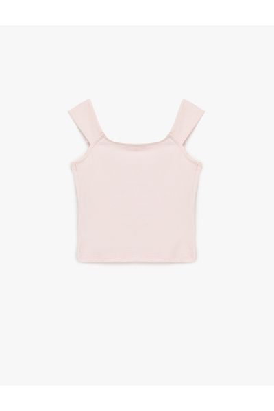 Koton Slim Fit Square Neck Bow Sleeveless Blouse