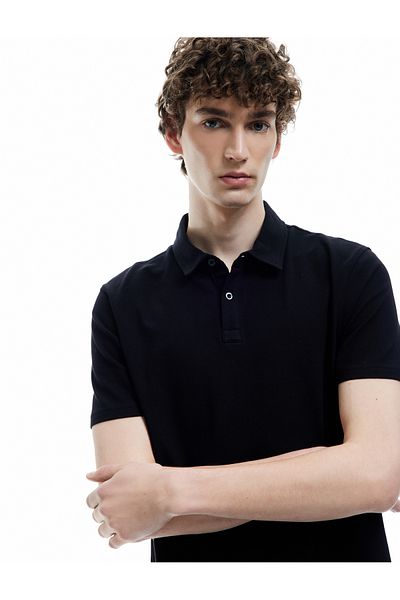 Koton Cotton Regular Fit Short Sleeve Polo Neck T-Shirt