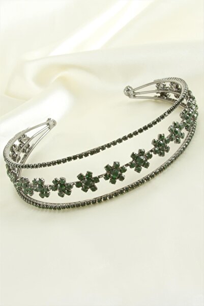 FREEDOM STOREE Coroana de mireasa din piatra de lux cu flori