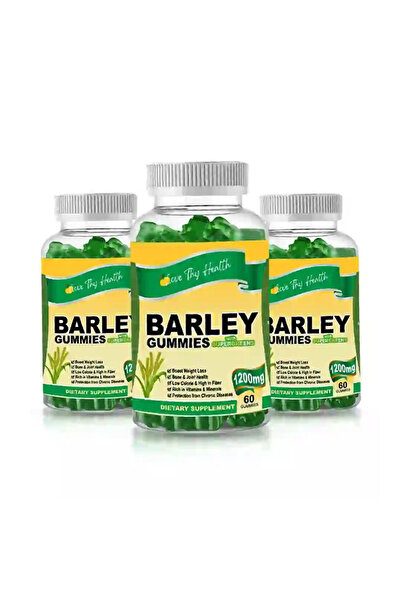 health حلوى جيلاتينية من Love Thy Barley، 3 زجاجات × 60 حلوى جيلاتينية