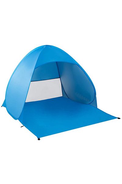SERSIMO POP-UP self-expanding beach tent with ventilation mesh and UV protection, 160x140x115 cm, blue