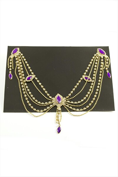 CT STONES وشاح من الحجر الشريطي البيضاوي