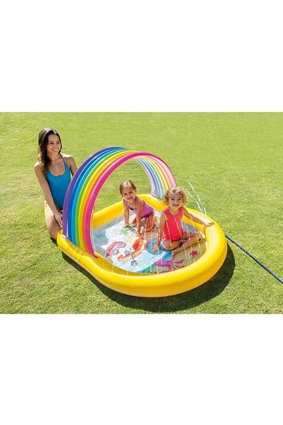 Intex حوض سباحة قوس قزح برش 147x130x86 سم