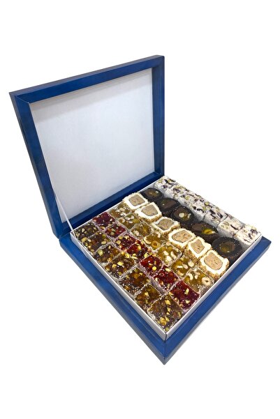 lokumani علبة هدايا متنوعة خاصة على شكل زهرة التوليب التركية 1.25 كجم