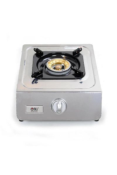 OEM Aragaz cu 1 ochi, NJ, NGB-100, Argintiu, Otel inoxidabil, 3.8 kW, 38 x 29 x 12 cm