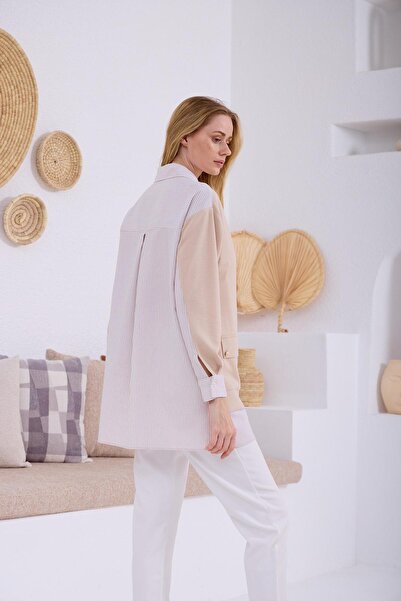 Moodbasic Cardigan Look Buttoned Tunic