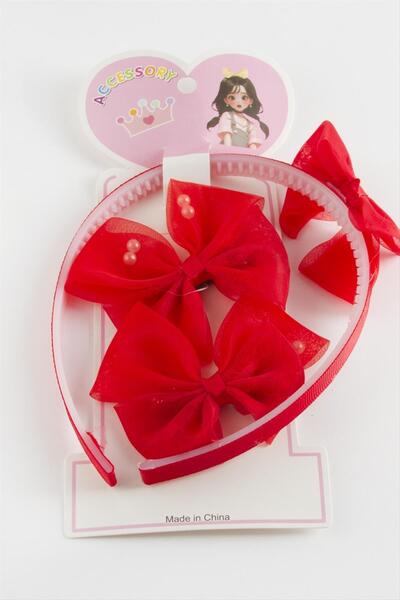 gizmurstore Fiyong Pearl Tulle Buckle Crown