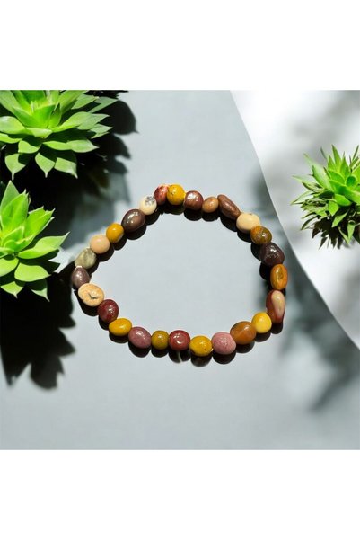 AURA STONE Aurastone Mokait Jasper Tımbıl Natural Stone Bracelet