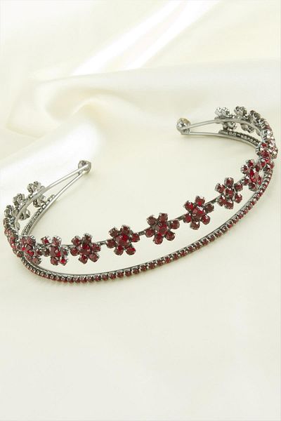 Bijuterria Flower Luxury Stone Bridal Crown