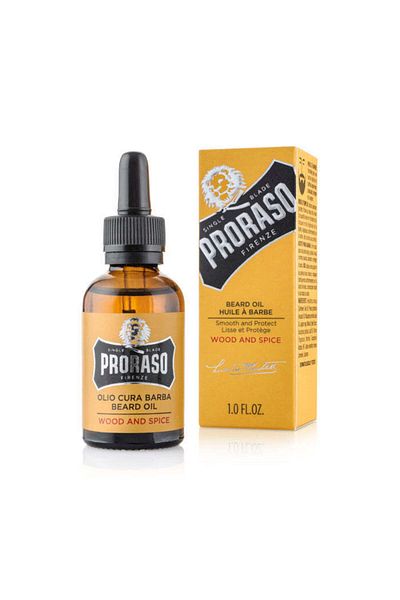 Proraso Ulei de barbă - Lemn și condimente 30ml/1oz