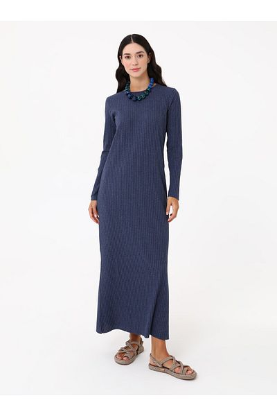 Benin Basic Camisole Hijab Φόρεμα - Navy Blue-