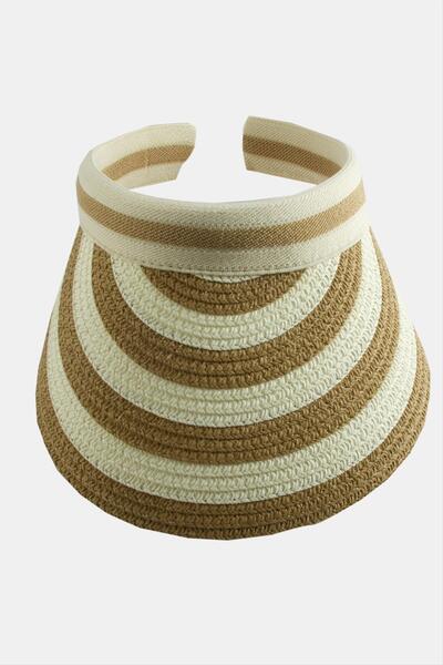 CT STONES Straw Beach Hat with Cap
