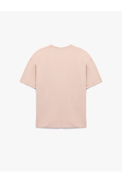 Koton Stitch Licensed Short Sleeve Crew Neck Printed Oversize T-Shirt