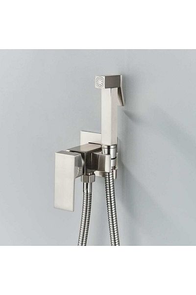 CasaVie Robinet tip dus intim pentru bideu sau wc cu doua intrari, argintiu, cod 1450