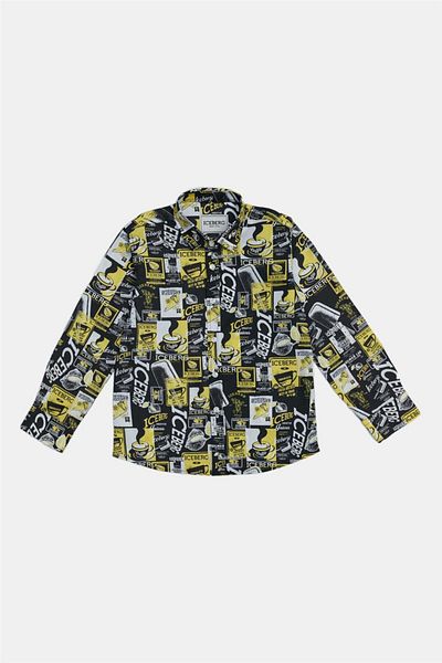 Iceberg Boy Black Shirt