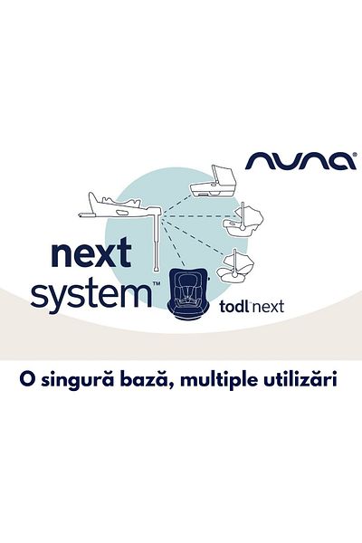 Nuna - Scaun auto rotativ TODL next Caviar, 40-105 cm, testat ADAC