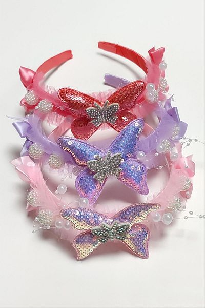Bijuterria Butterfly Tulle Stone Children's Crown