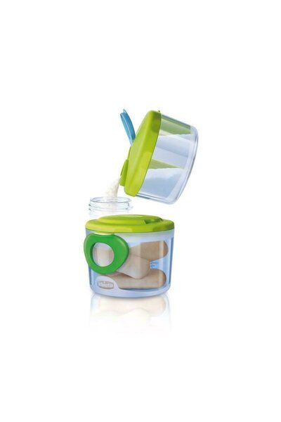 Chicco Baby Set dozator pentru lapte praf, Chicco, 3 doze, Cu recipient pentru hrana, 300 ml, Fara BPA, 0 luni+
