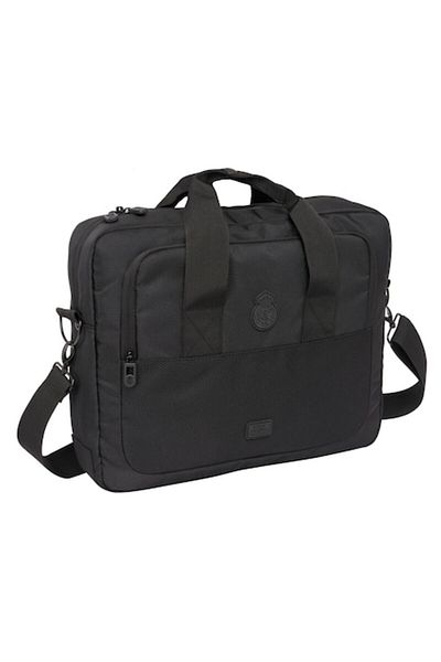 Real Madrid C.F. Laptop Bag Real Madrid C.F, black, 40x33x9cm, nylon, for laptops up to 15.6" and tablets up to 9.7"