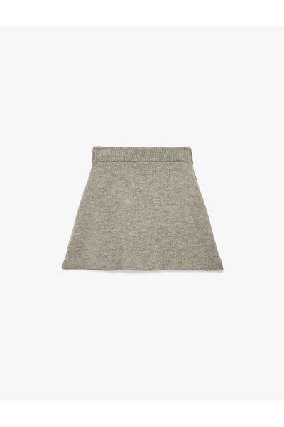 Koton Mini Size A-Line Knitwear Skirt