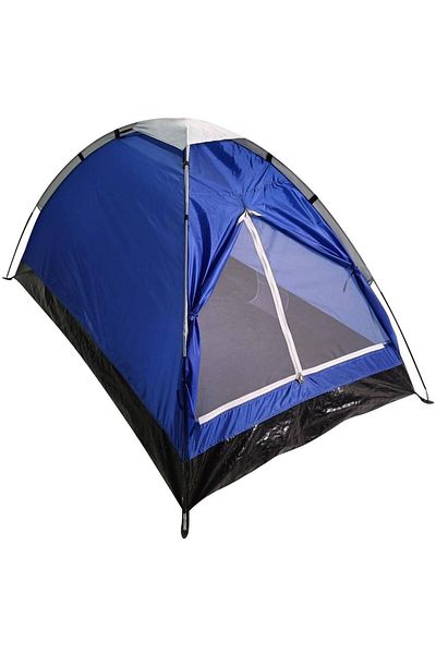 SERSIMO Lightweight 2-person camping tent with mosquito net, 200x120x100 cm, blue