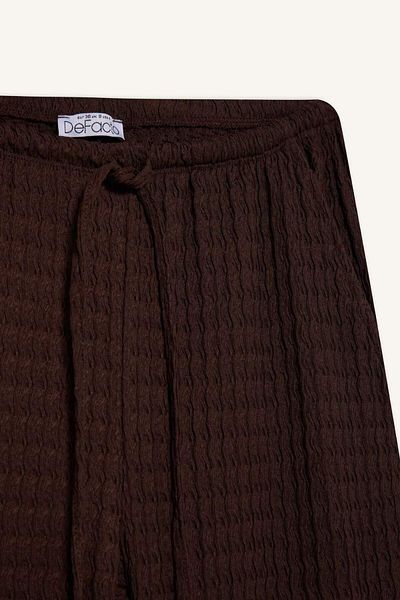 DeFacto Wide Leg Pocket Normal Waist Standard Size Wrinkle Pants F7659Ax25Au