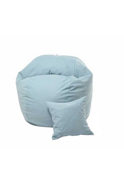 Pufrelax Fotoliu King Size cu Perna, Material Textil - Ciel