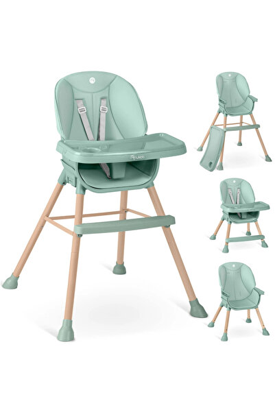 NUKIDO Scaun de masa multifunctional 3in1 cu utilizare versatila,masuta reglabila si detasabila,husa