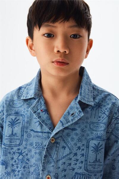 SWATSKY Boy Blue Shirt