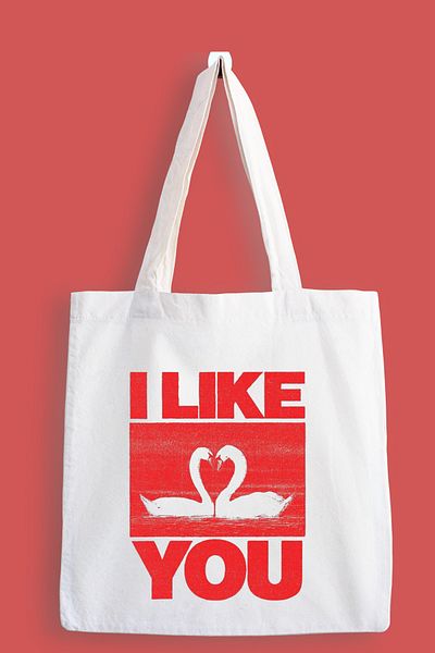designedfy I Like You Printed Cloth Bag, Tote Bag