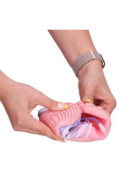 SERSIMO Beach and water shoes, non-slip rubber sole, breathable material, pink, size 36