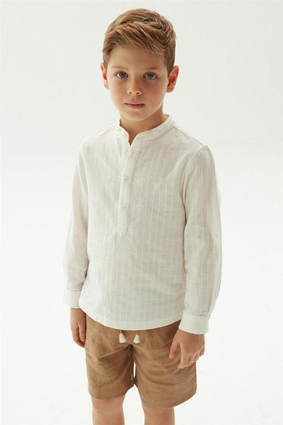 Nebbati Boy White Shirt