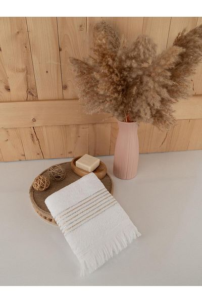 Baveno Cotton Double 50X80 cm Striped Color Modern Towel Set