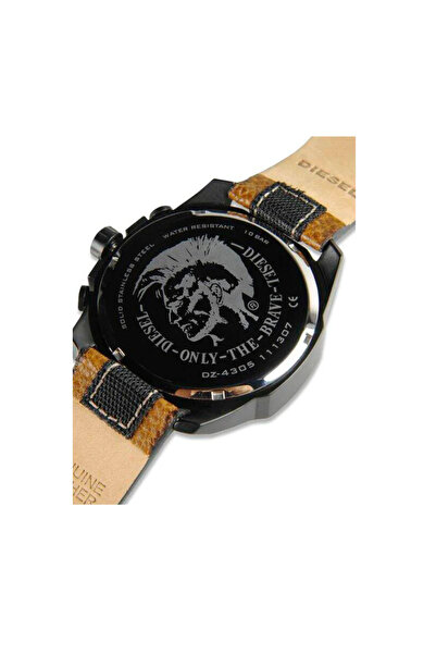 Diesel Men's DZ4305 Chief Series Analog Display Quartz Movement Brown Watch