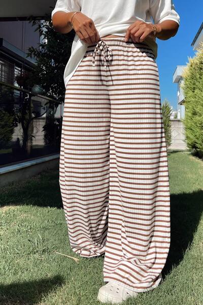MJAMASS Coffee Striped Single Pants