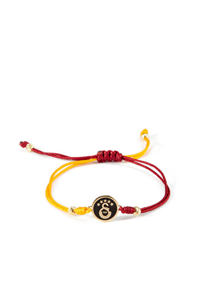 GSStore Galatasaray 5 Yıldızlı Bronz Mineli İp Bileklik U251496