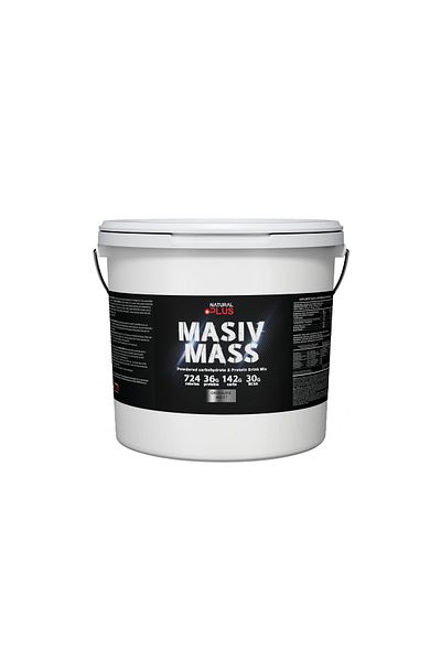 Natural Plus Massiv Mass 4kg, chocolate flavor-Mass Gainer