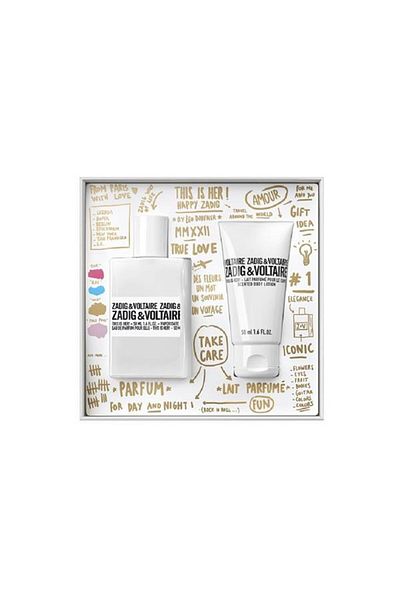 Zadig & Voltaire This Is Her! Gift Set, Women, Eau de Parfum, 50 ml + Body Lotion, 50 ml