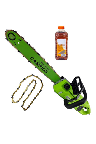 Campion Ferăstrău electric CAMPION3100W cu lame verzi de 40 cm și ulei inclus...