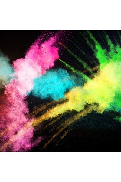 PROCART Pudră Holi UV Neon, pachet de 100 de grame, roșu UV