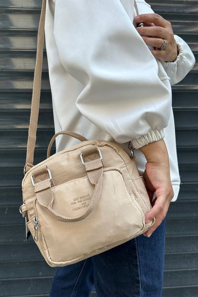 Just Polo İthal Klinkır kumaş Kadın Omuz Çantası