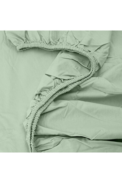 Altınbaşak Freesia Single Ranforce Fitted Sheet 100X200+35 cm Green